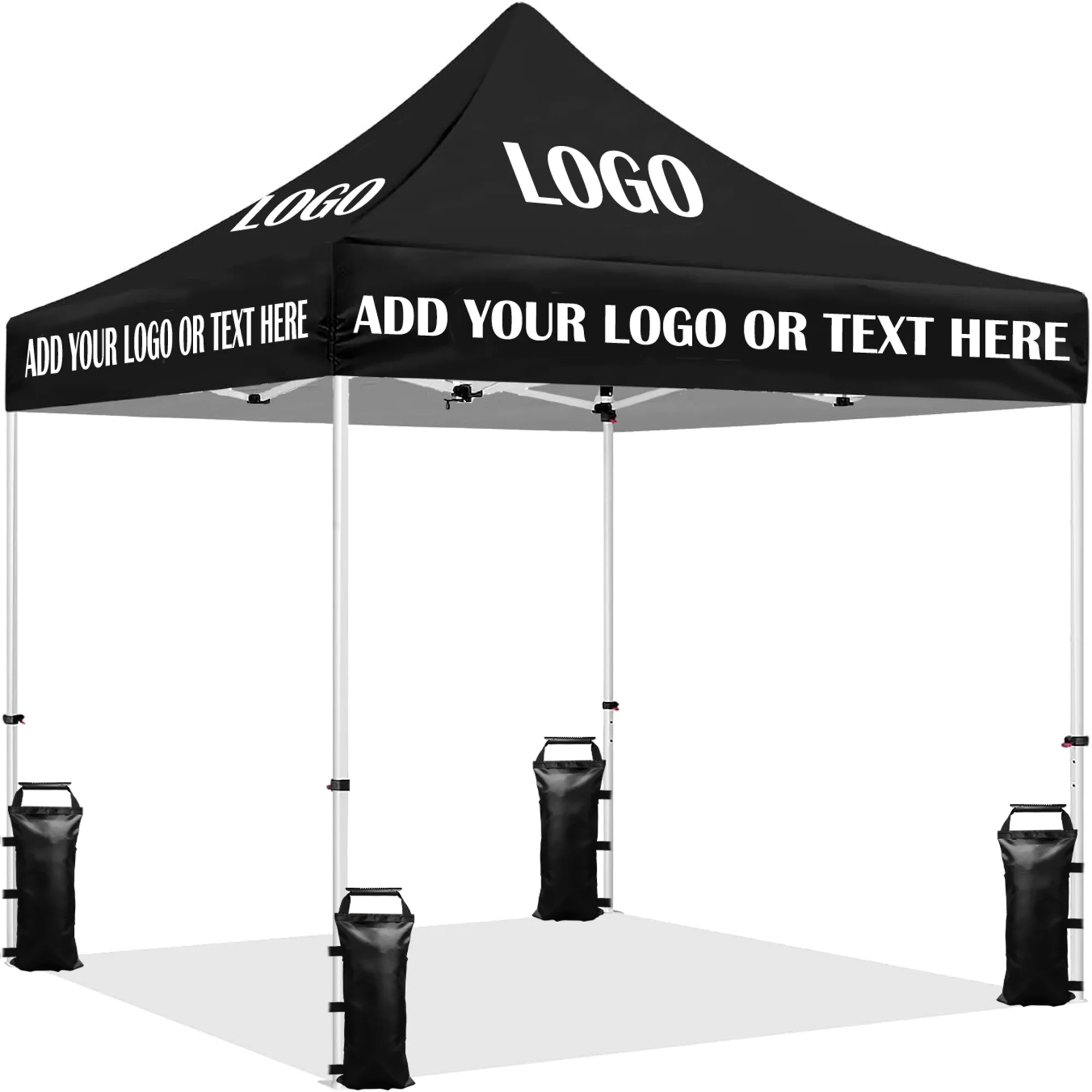 Sanway Custom Canopy Tent with Logo, Personalized Pop Up Event Tent for Trade Shows, Outdoor Parties, Business Advertising, and Custom Branding