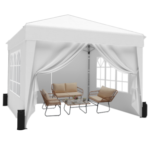 SANWAY 10x10 Pop Up Canopy Tent, One Push Setup