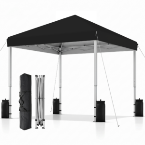 SANWAY 10x10 Pop Up Canopy Tent, Black