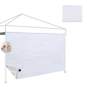 SANWAY 10x10 Canopy Sidewalls,1Pack - Light Siver White