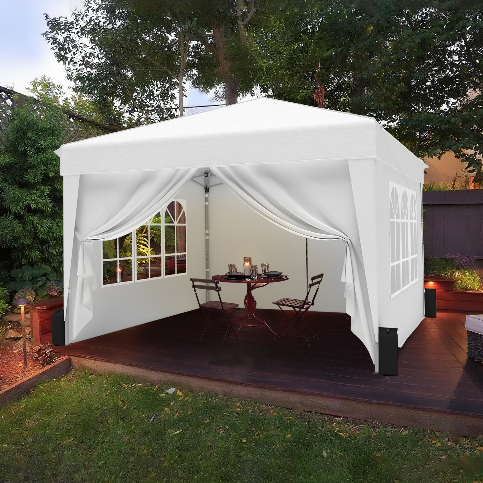 SANWAY 10x10 Pop Up Canopy Tent, One Push Setup – Image 6