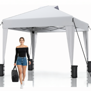 SANWAY 10x10 Pop Up Canopy Tent, Black