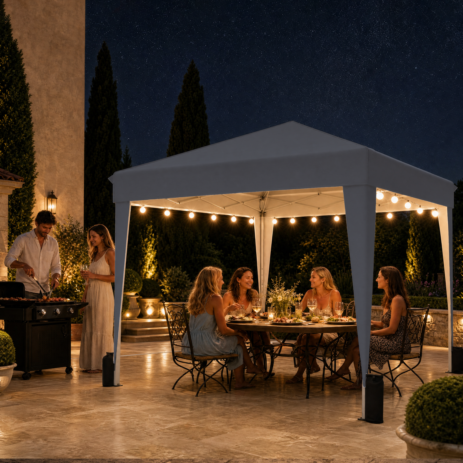 SANWAY 10x10 Pop Up Canopy with Sidewalls x 4 – Easy Setup Canopy Tent, Waterproof, UV-Resistant, Portable with Carry Bag for Outdoor Events - Image 6